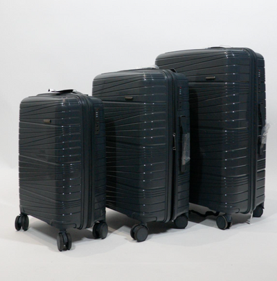 Set de 3 Valises ORAIS VOYAGE – Gris foncé Élégant