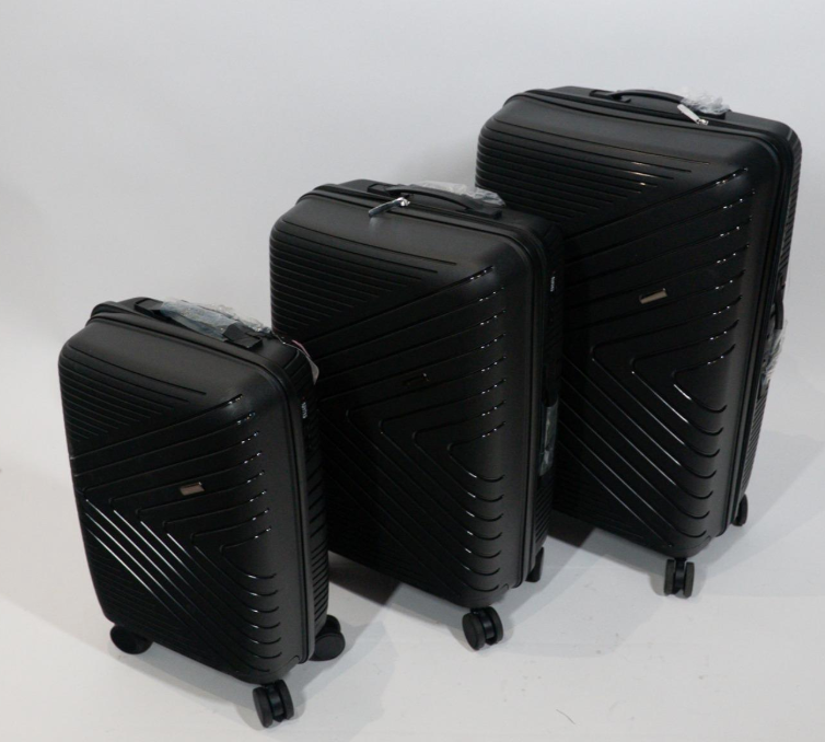 Set de 3 Valises ORAIS VOYAGE – Noir Élégant