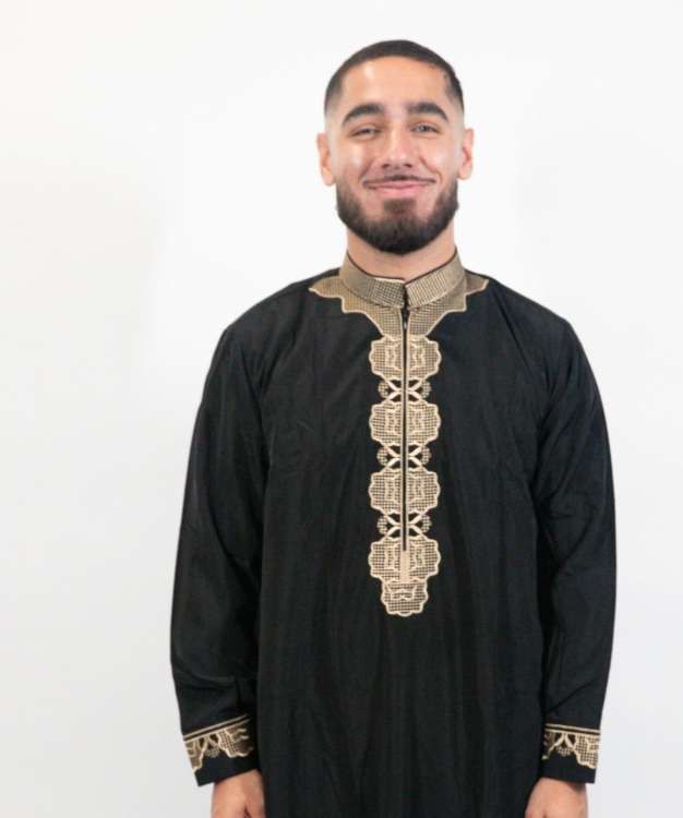 Qamis Homme Broderies Dorées Traditionnelles