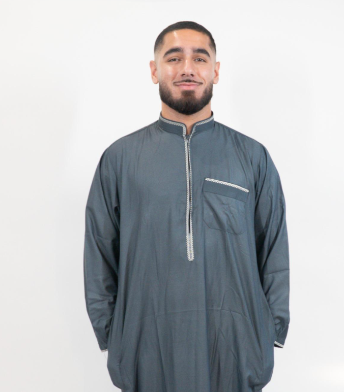Qamis Homme Broderies Élégantes ( PLUSIEURS COLORIS DISPO)