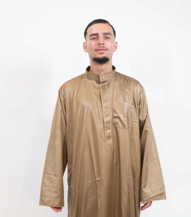 Qamis Homme avec colle ( plusieurs coloris dispo)